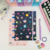 Caderno de Disco Espaço -Tamanho A5 - Folhas decoradas