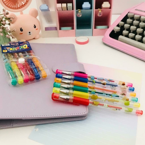 Kit com 6 Canetas Gel com Cheirinho