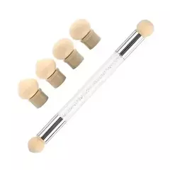 Pincel esponja degrade doble + repuestos - comprar online