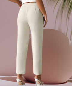 PANTALÓN TELA CREMA - comprar online