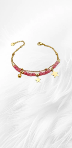 PULSERA CUENTAS CRISTAL