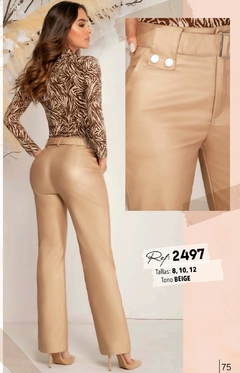 JEANS PALAZZO TIPO CUERO en internet