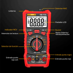 MULTIMETRO BRINNA HB-113L - tienda online