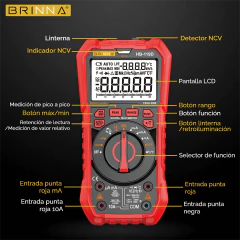 MULTIMETRO BRINNA 60000 CUENTAS HB-119D - comprar online