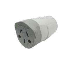 Ficha Hembra Heavy Duty 3 Pernos Chatos Blanco Kalop - comprar online
