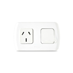 Conj Tekna Punto Y Toma Iram Blanco Kalop - comprar online