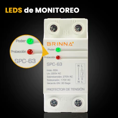 PROTECTOR MONOFASICO BRINNA SPC-63 - Elecas Materiales Eléctricos