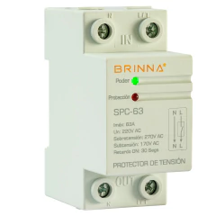 PROTECTOR MONOFASICO BRINNA SPC-63 - comprar online