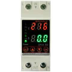 PROTECTOR MONOFASICO CONFIGURABLE BRINNA SPVA-63 en internet