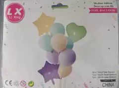 SET 10 GLOBOS PASTEL en internet