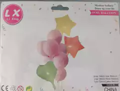 SET 10 GLOBOS PASTEL