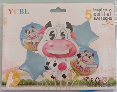 SET GLOBOS VACA LOLA