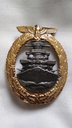 Distintitivo de Combate Flota de Alta Mar de la Kriegsmarine. Réplica.