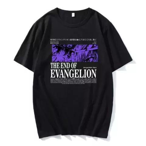 Camiseta Basica Camisa Algodao The End Of Evangelion Moments Anime Japanese Unissex