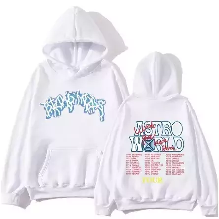 Moletom Canguru Unissex Algodão Travis Scott Astroworld Rapper