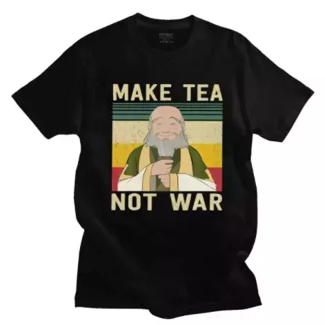 Camiseta Basica Unissex Avatar A Lenda De Aang Iron Make Tea Nor War