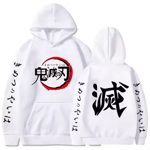 Moletom Blusa Demon Slayer Anime Kimetsu No Yaiba