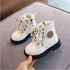 Botas de couro infantil antiderrapante meninas - comprar online