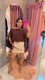 Blusa bata + top faixa