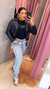 Calça mom jeans na internet