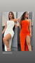 Vestido fenda paola