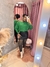 Shorts saia courino 2 cintos - loja online