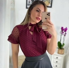 Blusa Feminina De Laço Em Tule Em Promoção - comprar online