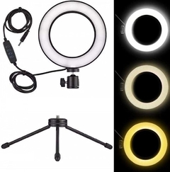 TOPE Ring Light De Mesa Iluminador De Led Tripé 6 Polegadas 16cm / Entrega rapida / compra segura na internet