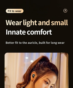 Headset sem fio Bluetooth Toque Luz Mini Alta Qualidade Tampões Anti Suor HD So na internet