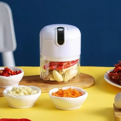 DAFUSHOP Mini Processador Elétrico de Alimentos Portátil 3 lâminas de aço in - comprar online