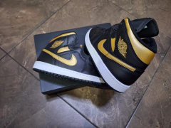 Jordan 1 Mid 'Black Metallic Gold' - comprar en línea