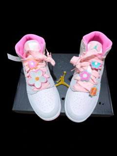 Jordan 1 Mid GS flowers - JCSNKERS