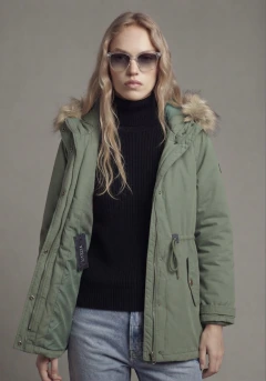 Parka Utzia - Gabardina capucha desmontable con bosillos - cod. 4308