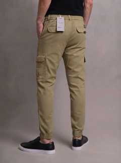 Joggers cargo Bando - Gabardina con cintura elástica - cod. 3932 - comprar online