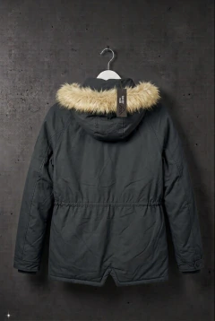 Parka Bando - Campera gabardina con capucha desmontable forro c/piel - cod. 3828 - comprar online