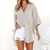 Imagem do Moda casual elegante de streetwear feminino, camisas soltas, roupa confortável,