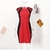 Mini vestido sexy com bainha feminina, sem mangas, pacote quadril. - comprar online