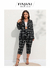 Finjani-Blazer frontal de botão xadrez e calças cortadas para mulheres, blazer - comprar online
