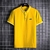 Camisa polo com bordado para homem, camisa polo com lapela, manga curta. - comprar online