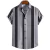 Roupas Masculinas Listras Simples 3d Camisa Havaiana Homens Roupas Soltas na internet