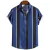 Roupas Masculinas Listras Simples 3d Camisa Havaiana Homens Roupas Soltas - comprar online