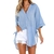 Moda casual elegante de streetwear feminino, camisas soltas, roupa confortável, - loja online