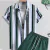 Imagem do Roupas Masculinas Listras Simples 3d Camisa Havaiana Homens Roupas Soltas