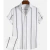 Imagem do Roupas Masculinas Listras Simples 3d Camisa Havaiana Homens Roupas Soltas
