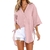 Moda casual elegante de streetwear feminino, camisas soltas, roupa confortável, - comprar online
