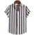 Roupas Masculinas Listras Simples 3d Camisa Havaiana Homens Roupas Soltas na internet