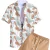 Imagem do Roupas Masculinas Listras Simples 3d Camisa Havaiana Homens Roupas Soltas