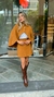 conjunto capa tricô caramelo - Três Chic BH