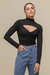 Blusa de Malha Franzido na Frente PRETO - comprar online