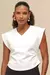 Blusa Malha Manga Larga OFF-WHITE - Três Chic BH